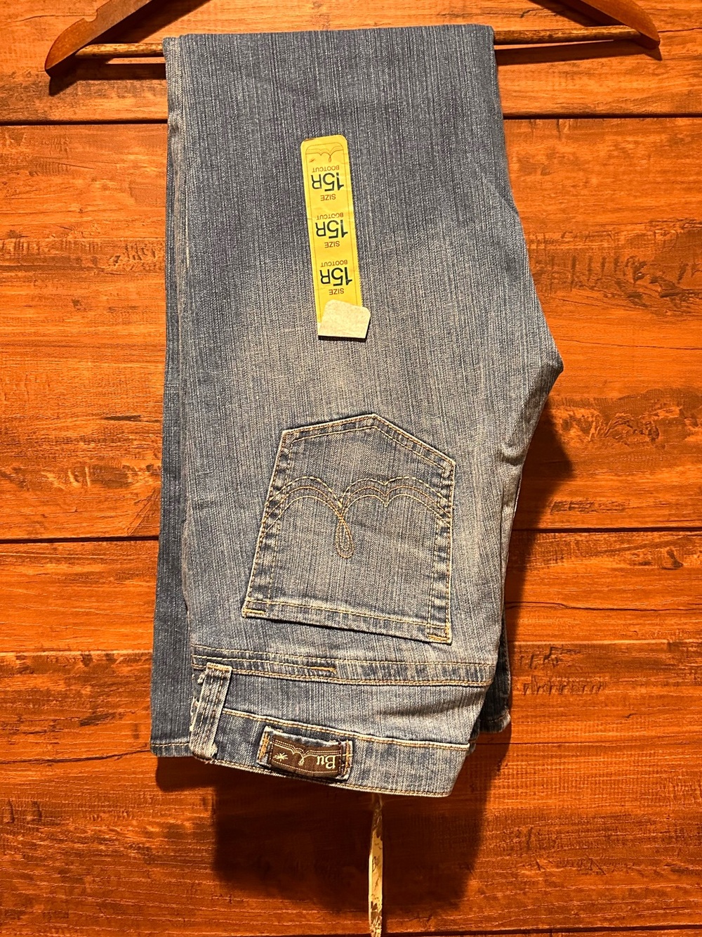 NWT BU From Malibu Jeans junior 15 R Blue bootleg (56)